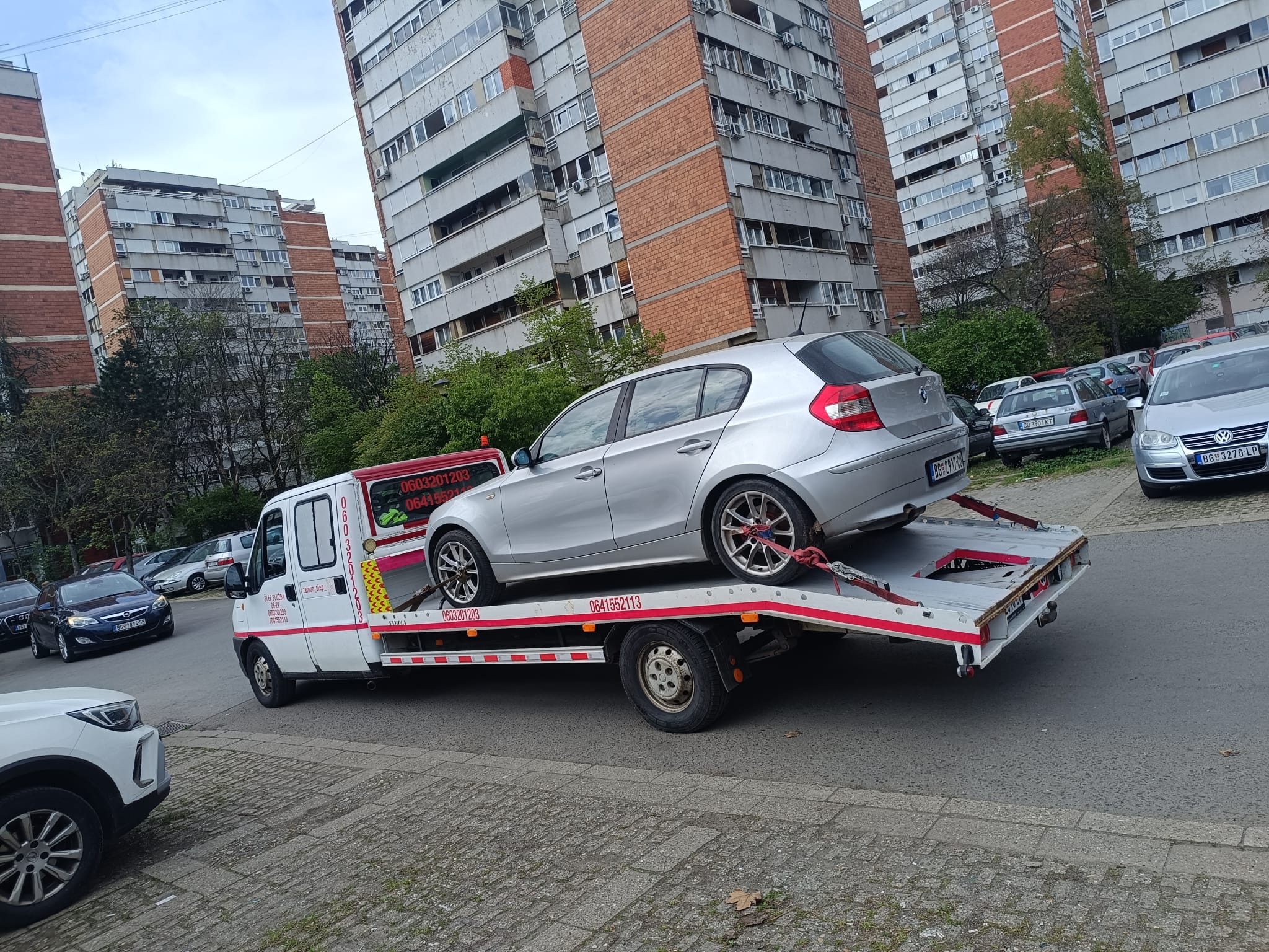 Šlepovanje BMW vozila u Zemunu