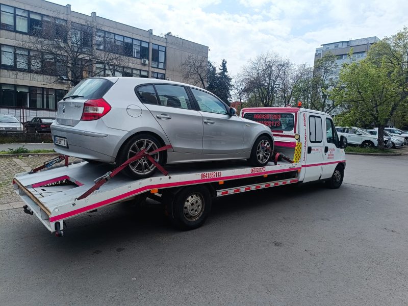 Šlepovanje BMW-a u Zemunu – AB TRANS-ŠLEP