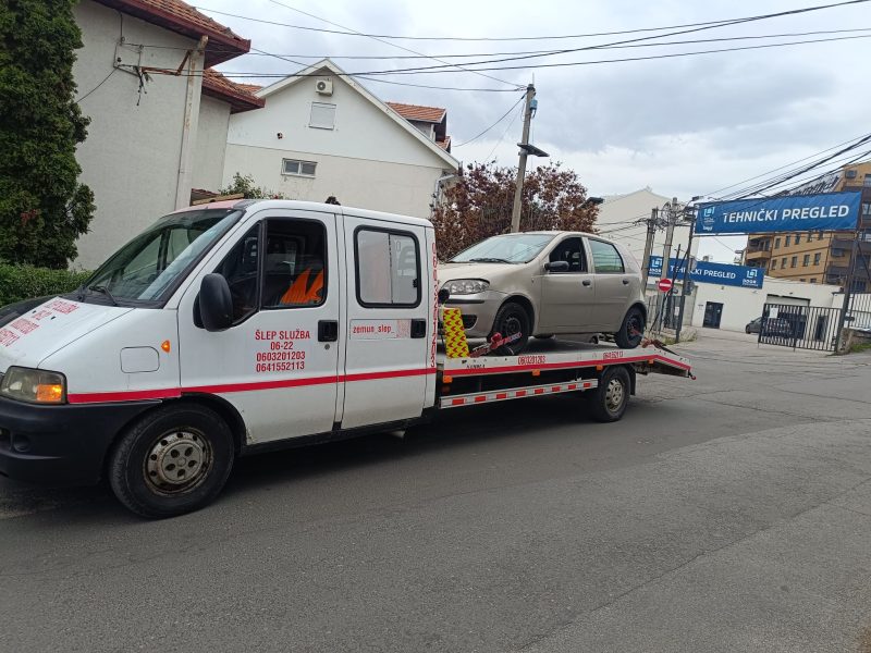 Fiat Punto – prevoz na tehnički pregled – AB TRANS-ŠLEP